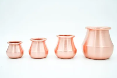 Vue 4 de Ventouse Mongole cuivre – Ø 10 cm