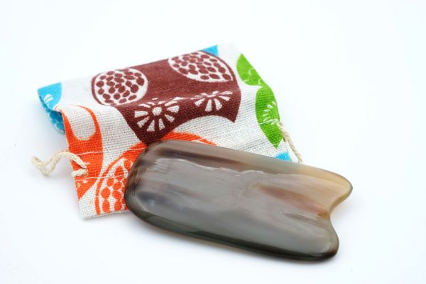 Guasha Corne ＂rectangle courbé＂ de qualité supérieure épais